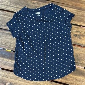 Navy Polka Dot T-Shirt 3T kids preloved